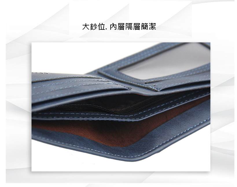 【LIVEGOGO】時尚休閒抽卡式,大容量短夾 - Image 7